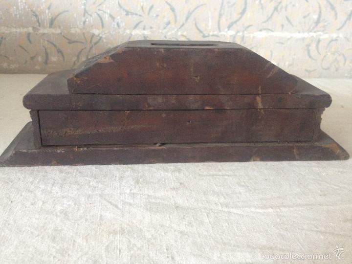 Antig&uuml;edades: PEANA MADERA NEGRA TALLADA - Foto 9