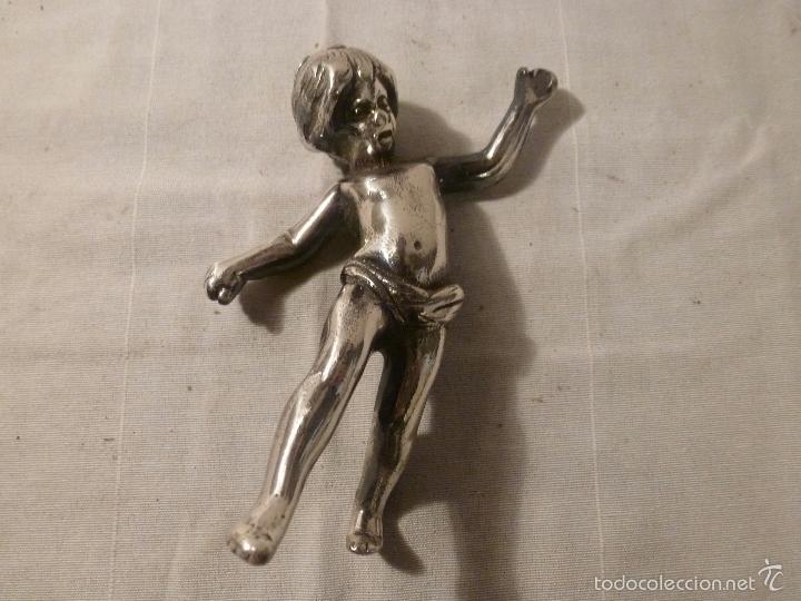 Antig&uuml;edades: NI&Ntilde;O DE METAL PLATEADO - Foto 1