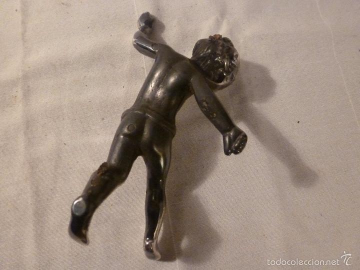 Antig&uuml;edades: NI&Ntilde;O DE METAL PLATEADO - Foto 2