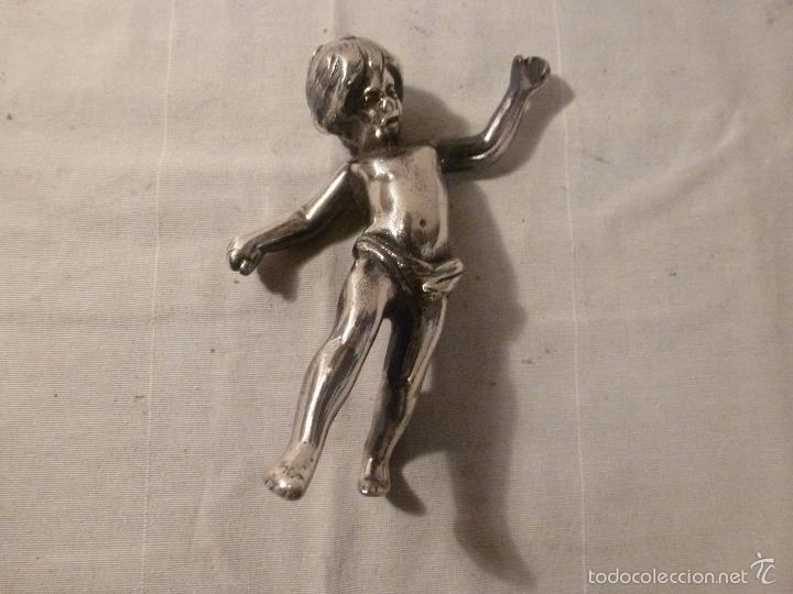 Antig&uuml;edades: NI&Ntilde;O DE METAL PLATEADO - Foto 3