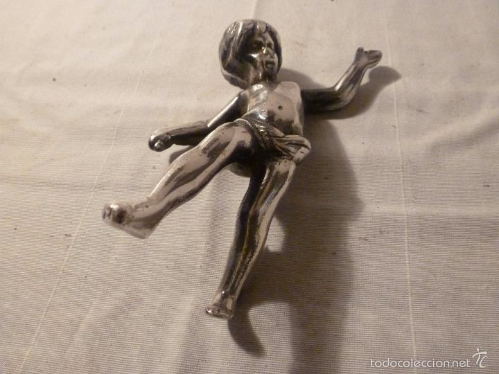 Antig&uuml;edades: NI&Ntilde;O DE METAL PLATEADO - Foto 4