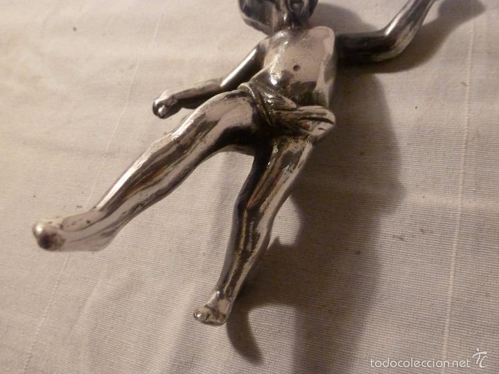 Antig&uuml;edades: NI&Ntilde;O DE METAL PLATEADO - Foto 7