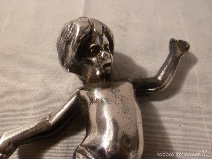 Antig&uuml;edades: NI&Ntilde;O DE METAL PLATEADO - Foto 8