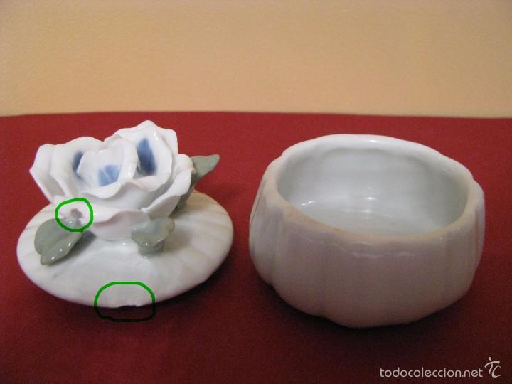 Antig&uuml;edades: JOYERO DE PORCELANA (ROSA) - Foto 3