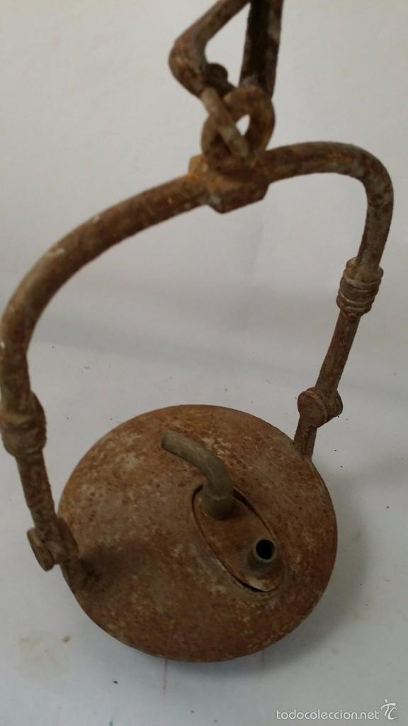 Antig&uuml;edades: Antigua l&aacute;mpara de carburo. Poco com&uacute;n - Foto 3