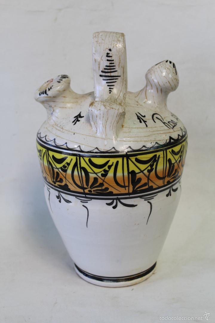 Antig&uuml;edades: botijo en ceramica rdo. de granada - Foto 1