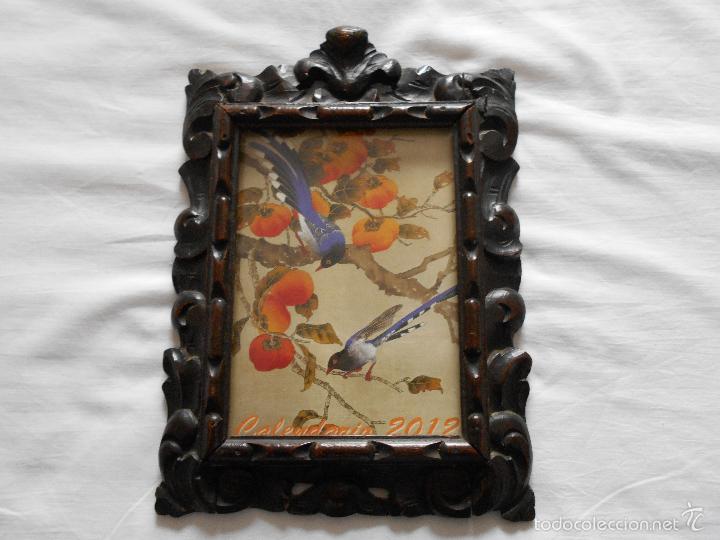 Antig&uuml;edades: ANTIGUO MARCO TALLADO EN MADERA - Foto 1