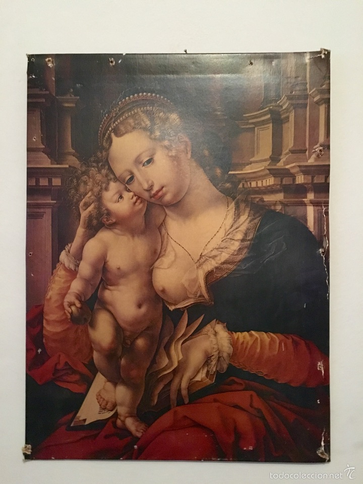 Antig&uuml;edades: ANTIGUA LAMINA RELIGIOSA - Foto 1