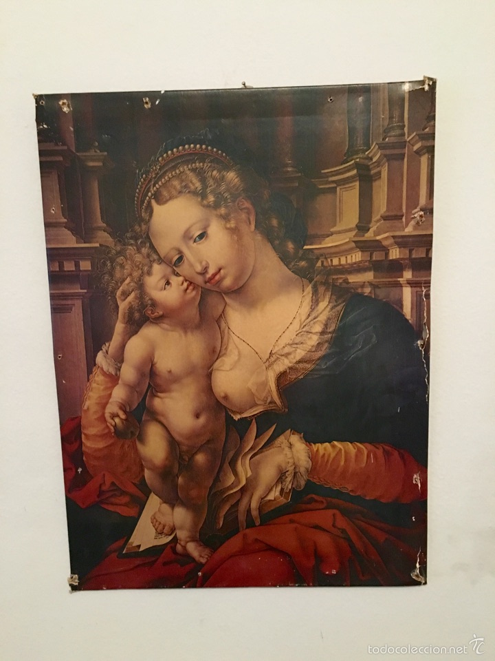 Antig&uuml;edades: ANTIGUA LAMINA RELIGIOSA - Foto 3