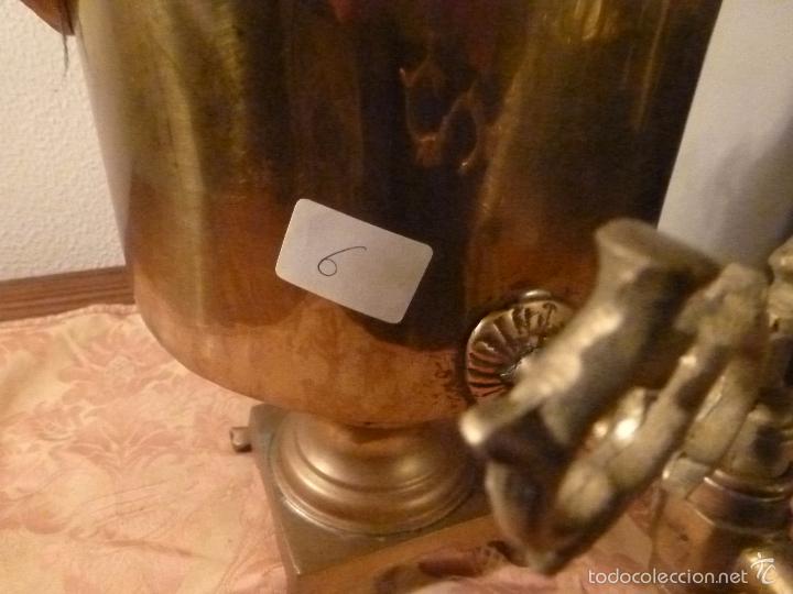 Antig&uuml;edades: samovar tetera de laton - Foto 7