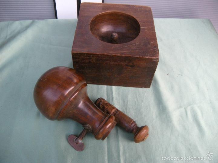 Antig&uuml;edades: RARA PIEZA DE MADERA MORTERO ? - Foto 4