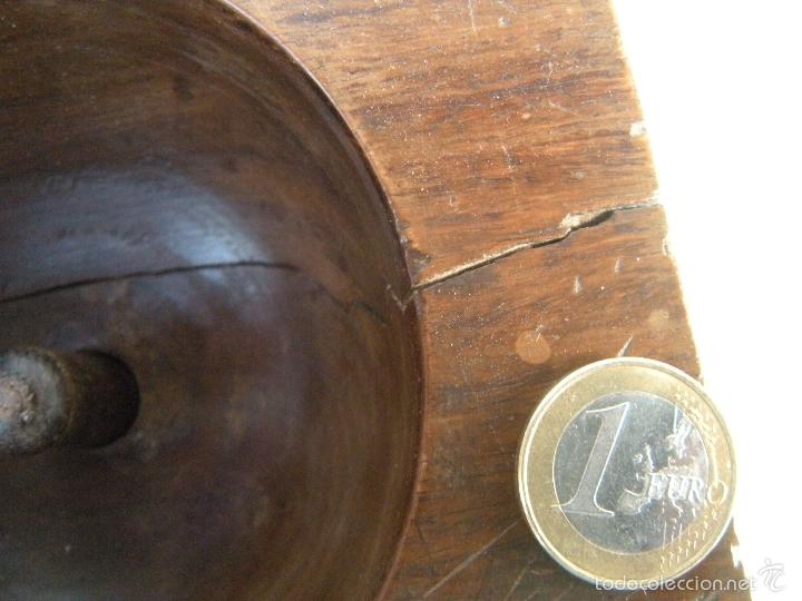 Antig&uuml;edades: RARA PIEZA DE MADERA MORTERO ? - Foto 6