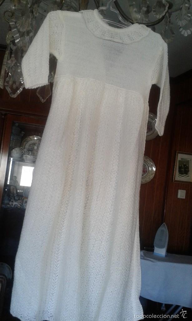 Antig&uuml;edades: VESTIDO DE BEB&Eacute; DE PUNTO. - Foto 1