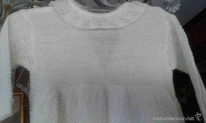 Antig&uuml;edades: VESTIDO DE BEB&Eacute; DE PUNTO. - Foto 3