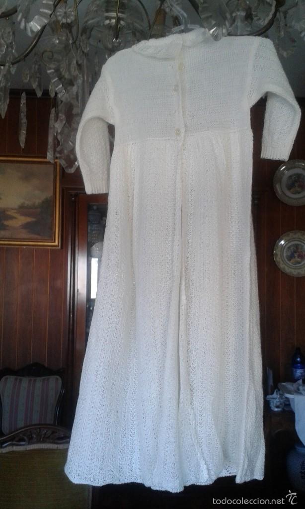 Antig&uuml;edades: VESTIDO DE BEB&Eacute; DE PUNTO. - Foto 4