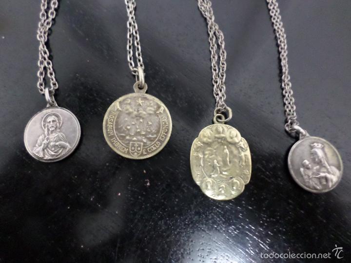 Antig&uuml;edades: MEDALLAS CON SUS CADENAS - Foto 3