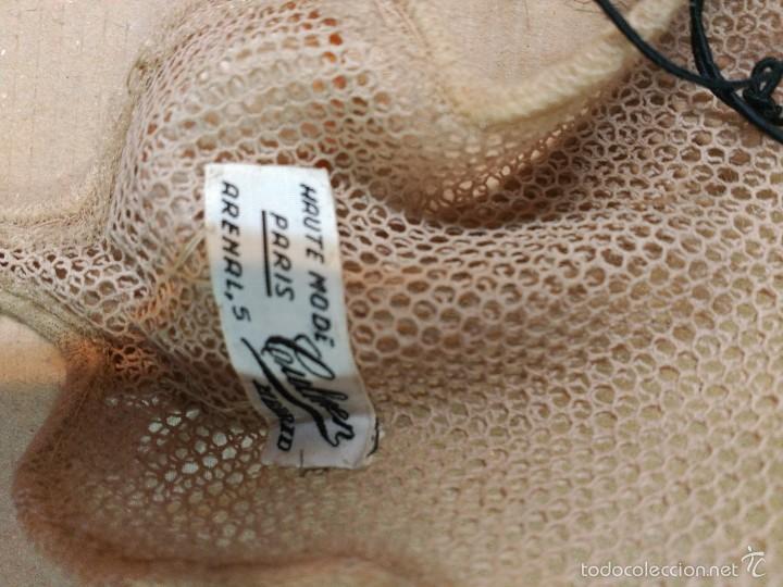 Antig&uuml;edades: Tocado antig&uuml;o en color nude - Foto 8