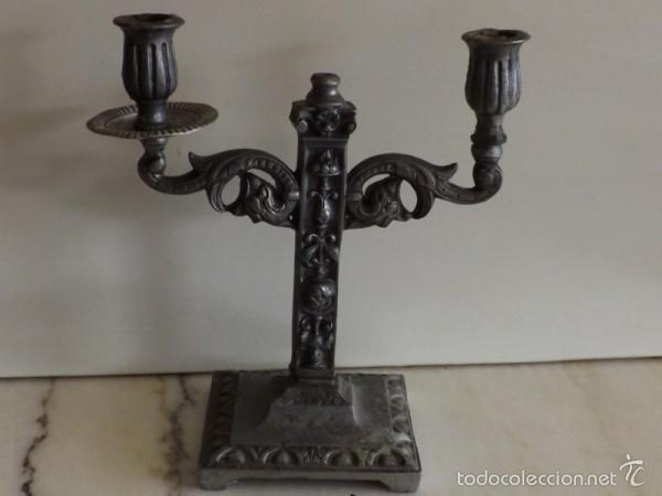 Antig&uuml;edades: CANDELABRO MUY ANTIGUO - Foto 1