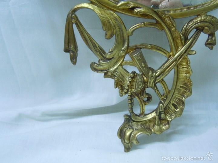 Antig&uuml;edades: PAR DE CORNUCOPIAS EN BRONCE. S. XIX. - Foto 8