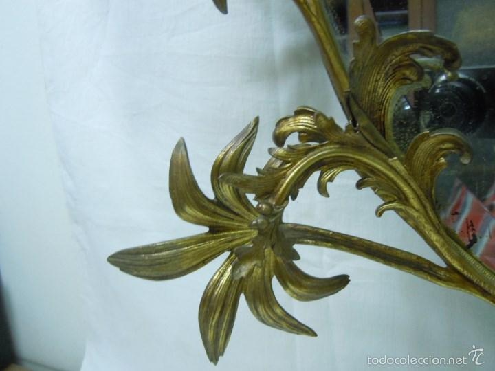 Antig&uuml;edades: PAR DE CORNUCOPIAS EN BRONCE. S. XIX. - Foto 9