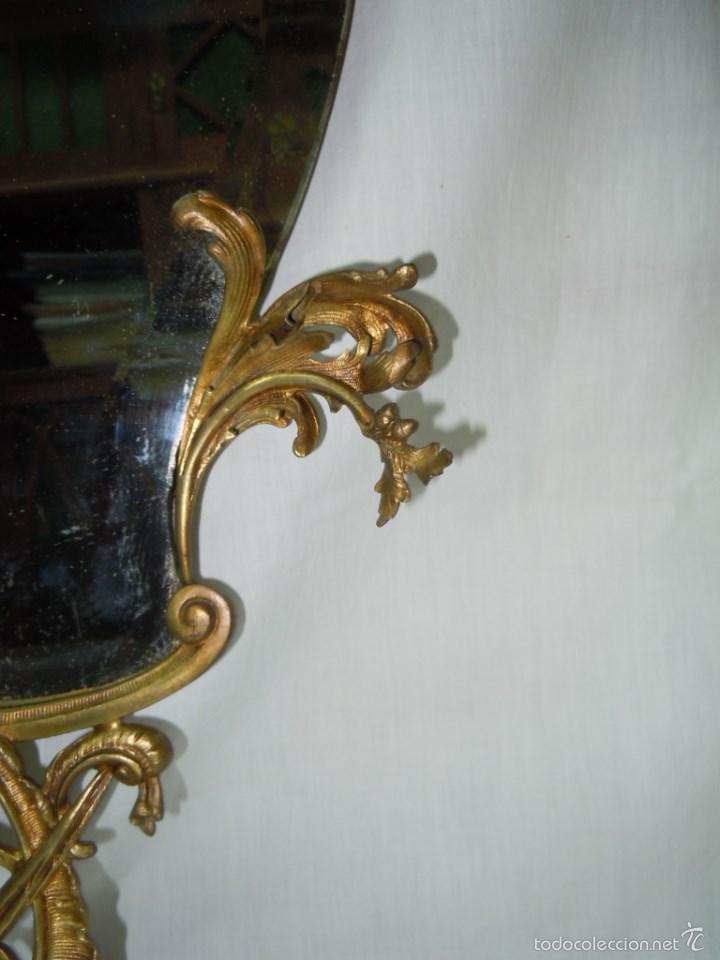 Antig&uuml;edades: PAR DE CORNUCOPIAS EN BRONCE. S. XIX. - Foto 12
