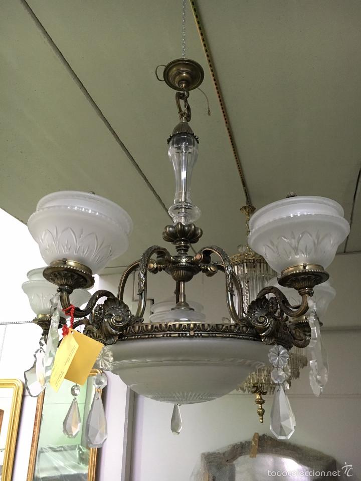 Antig&uuml;edades: L&aacute;mpara francesa - Foto 1