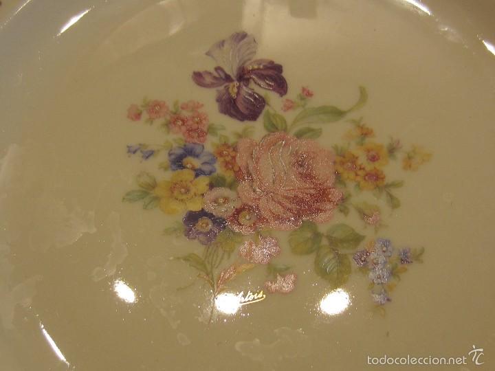 Antig&uuml;edades: plato llano limoges - Foto 2
