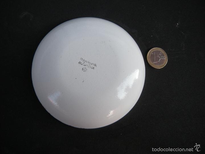 Antig&uuml;edades: PLATO MET&Aacute;LICO ESMALTADO. - Foto 3
