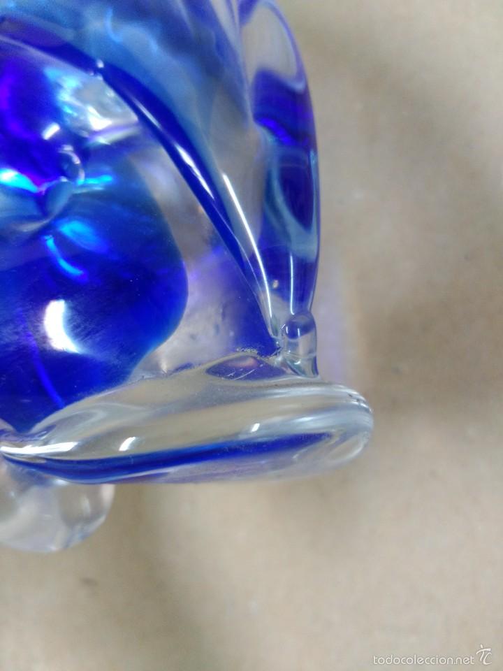 Antig&uuml;edades: Pez en cristal de murano azul - Foto 7