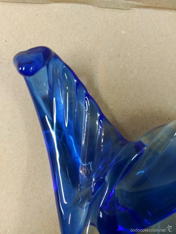 Antig&uuml;edades: Pez en cristal de murano azul - Foto 8