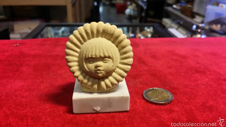 Antiquit&eacute;s: Escultura en piedra de cabeza de esquimal