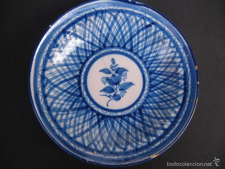 Antig&uuml;edades: ANTIGUO PLATO DE MANISES LA&Ntilde;ADO - Foto 1