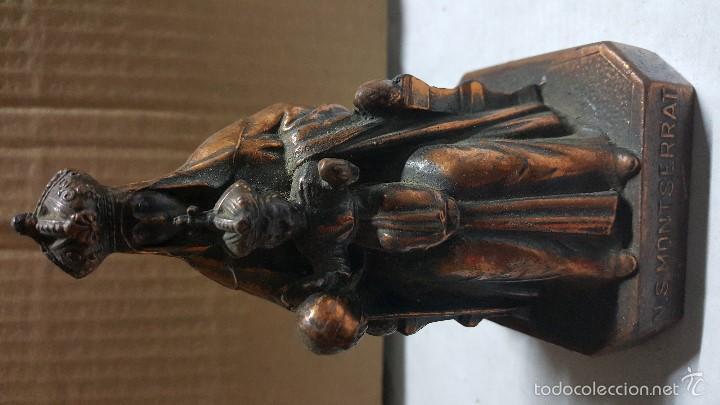 Antig&uuml;edades: VIRGEN MONTSERRAT  METAL - Foto 2