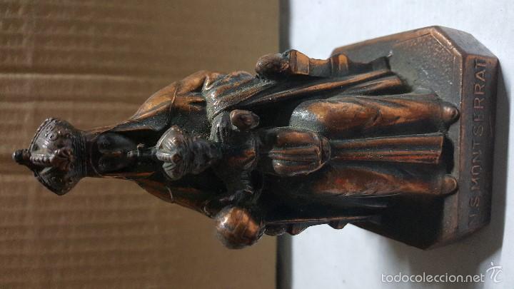 Antig&uuml;edades: VIRGEN MONTSERRAT  METAL - Foto 3