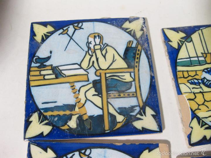 5 Azulejos Antiguos De Ceramica De Talavera Con Comprar Cerámica Y Porcelana De Talavera En 3970