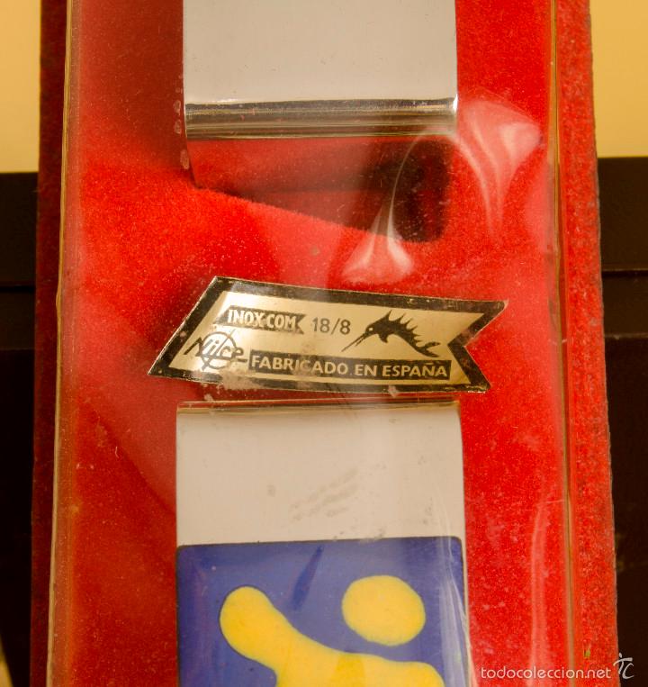 Antig&uuml;edades: Servilleteros Inoxidables Tu y Yo Marca Nice - Foto 2