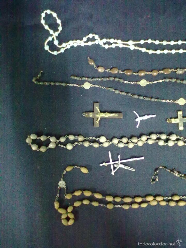 Antig&uuml;edades: CRUCES Y ROSARIOS PARA PIEZAS O COMPLETAR - Foto 2