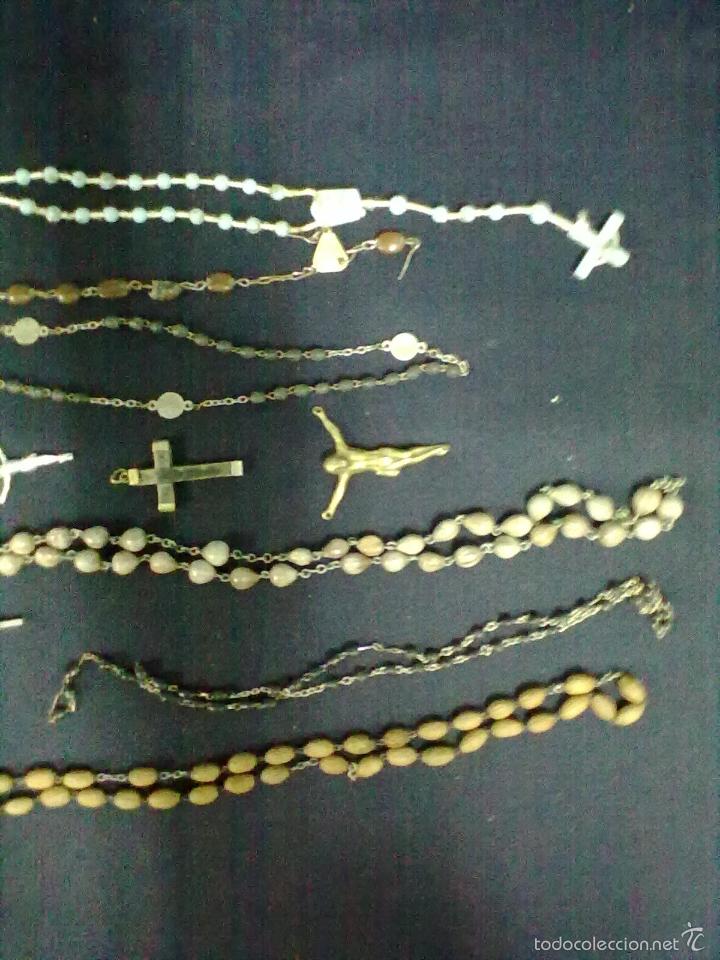 Antig&uuml;edades: CRUCES Y ROSARIOS PARA PIEZAS O COMPLETAR - Foto 3