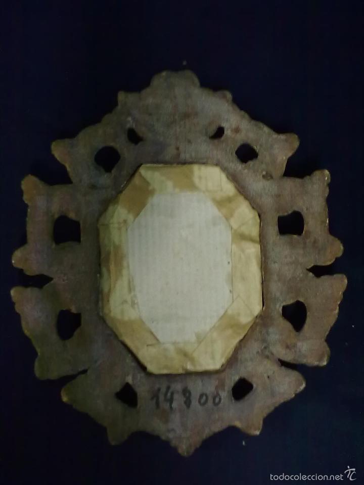 Antig&uuml;edades: PEQUE&Ntilde;O ESPEJO PAN DE ORO - Foto 4