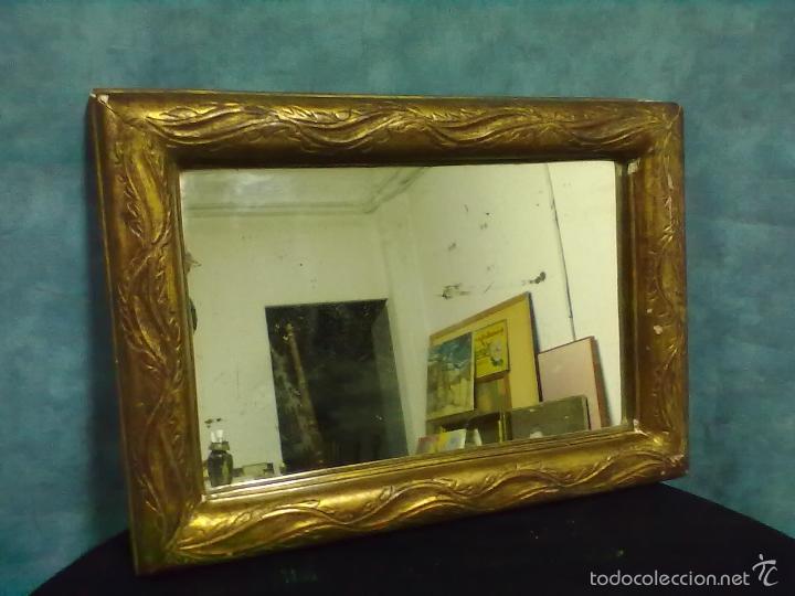 Antig&uuml;edades: ESPEJO ISABELINO PAN DE ORO - Foto 2