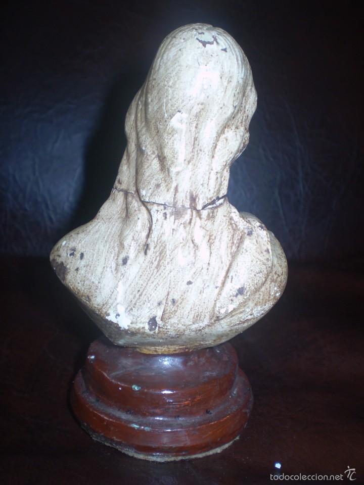 Antig&uuml;edades: BUSTO DE CORAZON DE JESUS S XIX - Foto 2