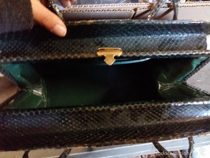 Antig&uuml;edades: Bolso de piel de pit&oacute;n - Foto 2