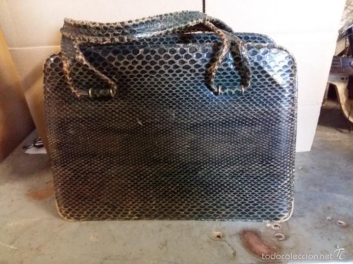 Antig&uuml;edades: Bolso de piel de pit&oacute;n - Foto 3