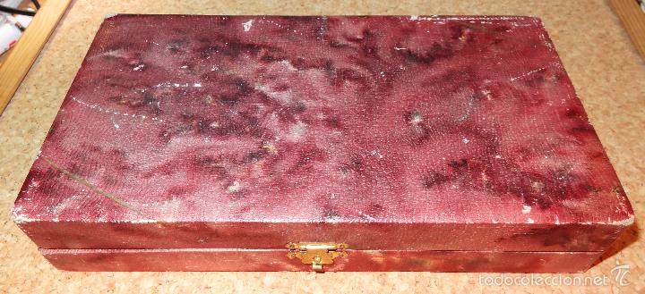Antig&uuml;edades: Set de 2 cubiertos de plata con su caja original - Foto 6