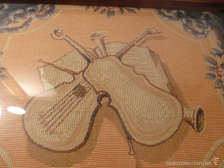 Antig&uuml;edades: bandeja para servir tela madera - Foto 8