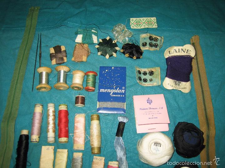 Antig&uuml;edades: LOTE DE MATERIAL DE COSTURA - Foto 3
