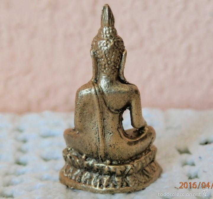 Antig&uuml;edades: ANTIGUO BUDA DE BRONCE MINIATURA - Foto 3