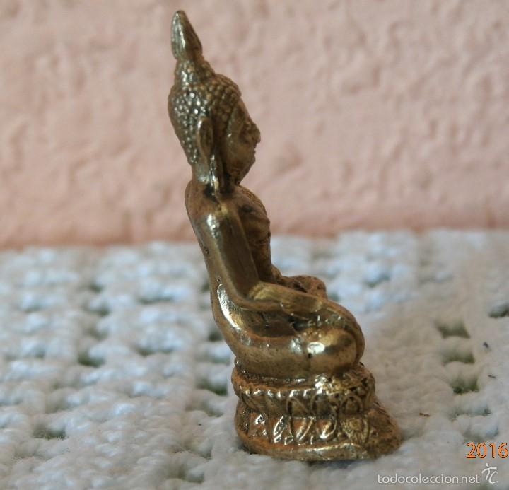 Antig&uuml;edades: ANTIGUO BUDA DE BRONCE MINIATURA - Foto 4