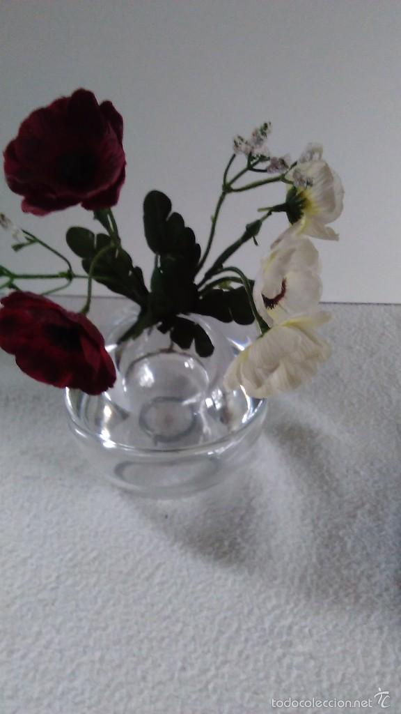 Antig&uuml;edades: Florero de cristal redondo - Foto 6