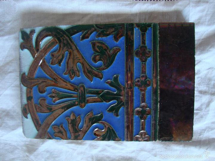 Antig&uuml;edades: Azulejo Ramos Rejano (reflejo de cobre) - Foto 1